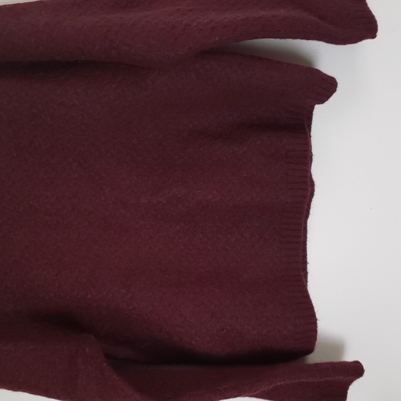 Alex Cannon wool blend mock neck red textured sweated women's size medium - Picture 3 of 6